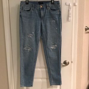 Distressed Girlfriend jeans
